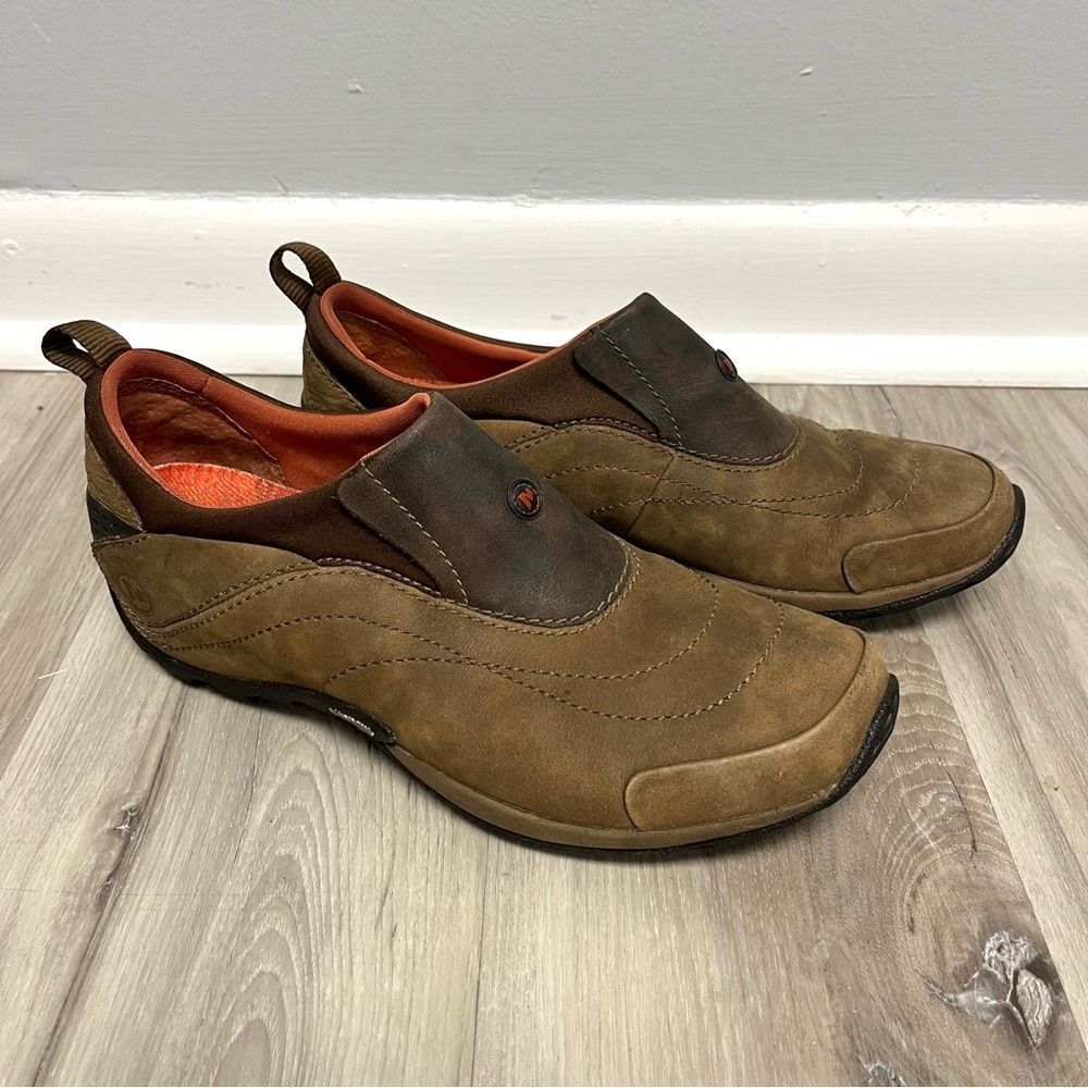 Merrell Shoes Women’s 8 Nova Moc Light Brown‎ Leather Slip-On
